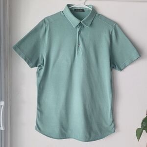 Loro Piana Cotton Pique Polo Shirt, Green Size L